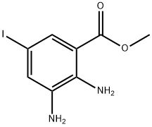 Benzoic acid, 2,3-diamino-5-iodo-, methyl ester Struktur