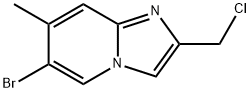 6-bromo-2-(chloromethyl)-7-methylimidazo[1,2-a]pyridine Struktur