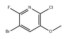 Pyridine, 3-bromo-6-chloro-2-fluoro-5-methoxy- Struktur