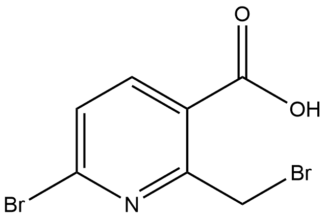 6-BROMO-2-(BROMOMETHYL)NICOTINIC ACID Struktur