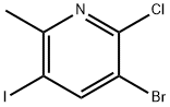 3-bromo-2-chloro-5-iodo-6-methylpyridine Struktur