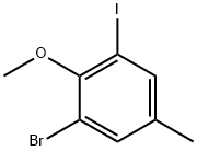 2-Bromo-6-iodo-4-methylanisole Struktur