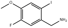 5-Fluoro-2-iodo-4-methoxybenzylamine Struktur