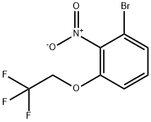 2-Bromo-6-(2,2,2-trifluoroethoxy)nitrobenzene Struktur