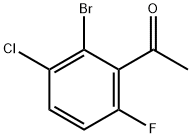 2’-Bromo-3’-chloro-6’-fluoroacetophenone Structure