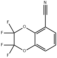 2,2,3,3-Tetrafluoro-1,4-benzodioxane-5- carbonitrile Struktur