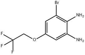 6-Bromo-4-(2,2,2-trifluoroethoxy)benzene-1,2-diamine Struktur