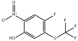 4-Fluoro-2-nitro-5-(trifluoromethoxy)phenol Struktur