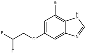 4-Bromo-6-(2,2-difluoroethoxy)-1H-benzimidazole Struktur