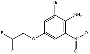 2-Bromo-4-(2,2-difluoroethoxy)-6-nitroaniline Struktur