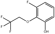 3-Fluoro-2-(2,2,2-trifluoroethoxy)phenol Struktur