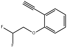 2-(2,2-Difluoroethoxy)phenylacetylene Struktur