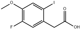 5-Fluoro-2-iodo-4-methoxyphenylacetic acid Struktur