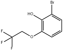 2-Bromo-6-(2,2,2-trifluoroethoxy)phenol Struktur