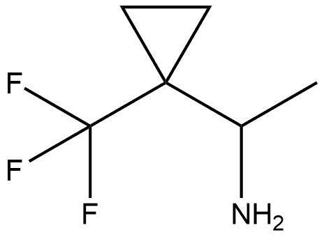 1-[1-(trifluoromethyl)cyclopropyl]ethanamine Struktur