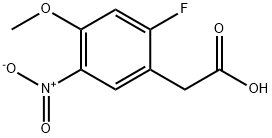 2-Fluoro-4-methoxy-5-nitrophenylacetic acid Struktur