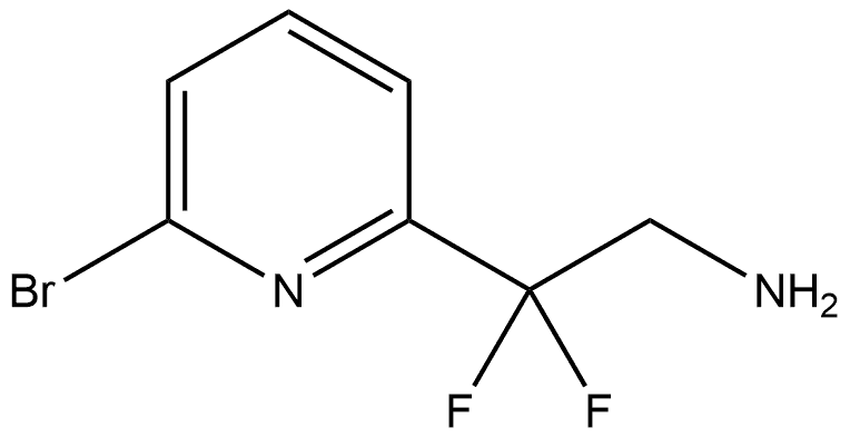 2-Pyridineethanamine, 6-bromo-β,β-difluoro- Struktur