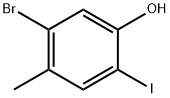 5-Bromo-2-iodo-4-methylphenol Struktur