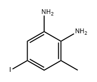 1,2-Benzenediamine, 5-iodo-3-methyl- Struktur