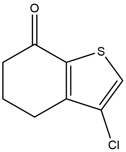 3-Chloro-5,6-dihydrobenzo[b]thiophen-7(4H)-one Struktur