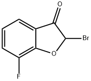 2-Bromo-7-fluorobenzo[b]furan-3(2H)-one Struktur