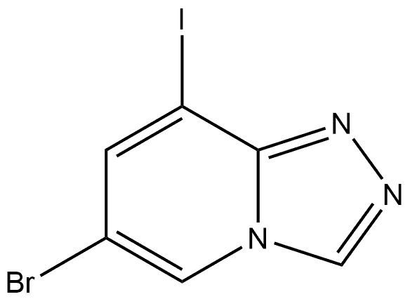 6-Bromo-8-iodo-[1,2,4]triazolo[4,3-a]pyridine Struktur