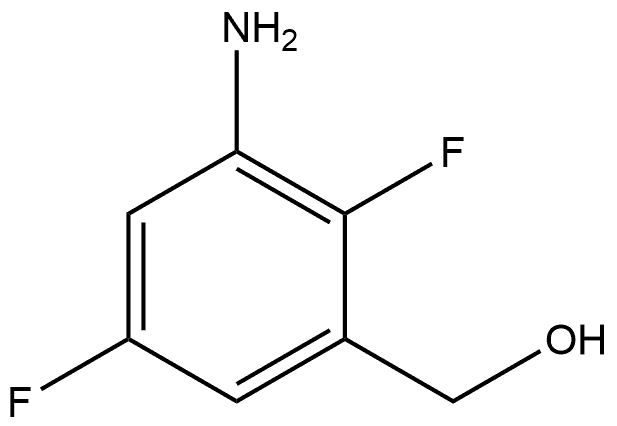 3-Amino-2,5-difluorobenzenemethanol Struktur