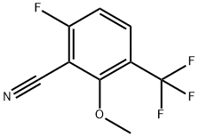 6-Fluoro-2-methoxy-3-(trifluoromethyl)benzonitrile Struktur