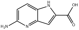 5-amino-1H-pyrrolo[3,2-b]pyridine-2-carboxylic acid Struktur