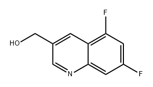 3-Quinolinemethanol, 5,7-difluoro- Struktur