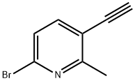 6-Bromo-3-ethynyl-2-methylpyridine Struktur