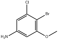 Benzenamine, 4-bromo-3-chloro-5-methoxy- Struktur