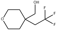 2H-Pyran-4-methanol, tetrahydro-4-(2,2,2-trifluoroethyl)- Struktur