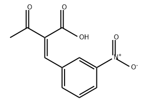 Butanoic acid, 2-[(3-nitrophenyl)methylene]-3-oxo-, (2Z)- Struktur