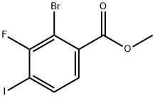 Methyl 2-bromo-3-fluoro-4-iodobenzoate Struktur