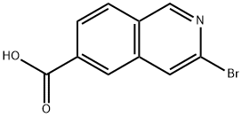 6-Isoquinolinecarboxylic acid, 3-bromo- Struktur