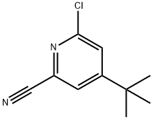 2-Pyridinecarbonitrile, 6-chloro-4-(1,1-dimethylethyl)- Struktur