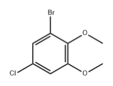 Benzene, 1-bromo-5-chloro-2,3-dimethoxy- Struktur