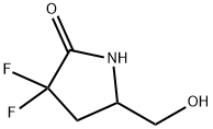 2-Pyrrolidinone, 3,3-difluoro-5-(hydroxymethyl)- Struktur