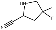 2-Pyrrolidinecarbonitrile, 4,4-difluoro- Structure