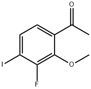 3'-Fluoro-4'-iodo-2'-methoxyacetophenone Structure