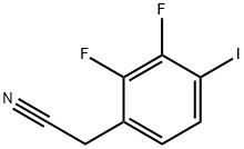 2,3-Difluoro-4-iodophenylacetonitrile Struktur