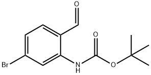 tert-Butyl N-(5-bromo-2-formylphenyl)carbamate Struktur