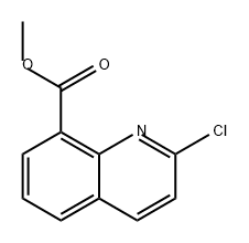 8-Quinolinecarboxylic acid, 2-chloro-, methyl ester Struktur