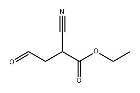 Butanoic acid, 2-cyano-4-oxo-, ethyl ester Struktur