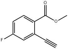 Benzoic acid, 2-ethynyl-4-fluoro-, methyl ester Struktur