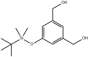 1,3-Benzenedimethanol, 5-[[(1,1-dimethylethyl)dimethylsilyl]oxy]- Struktur