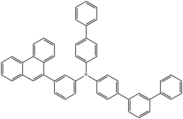 [1,1':3',1''-Terphenyl]-4-amine, N-[1,1'-biphenyl]-4-yl-N-[3-(9-phenanthrenyl)phenyl]- Struktur