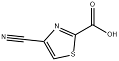 2-Thiazolecarboxylic acid, 4-cyano- Struktur