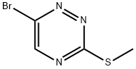 1,2,4-Triazine, 6-bromo-3-(methylthio)- Struktur